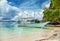 Traditional boat for island hopping in El Nido, Philippines