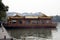 Traditional boat restaurant at the West Lake in Hangzhou, China