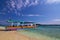 Traditional boat on tropical beach