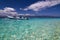 Traditional boat on tropical beach