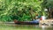 Traditional boats at Perfume Pagoda near Hanoi