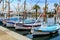 Traditional boats in port of Sanary-sur-Mer , Var, France