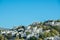 Traditional Bodrum houses view and wonderful blue sky