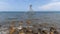 Traditional Boramachi Yagura fishing tower, Nanao Bay, Anamizu, Japan