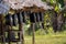 Traditional Bornean Gong Hanging in a Hut