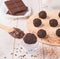 Traditional Brazilian Brigadeiro Chocolate, condensed and granulated milk