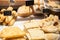 Traditional bread market in Spain.