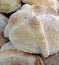 Traditional bread pan de muerto background