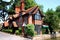 Traditional brick and flint cottage