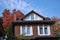 Traditional brick house with dormer window