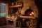 traditional brick pizza oven with firewood