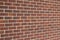 Traditional brick wall texture in rusty brown colors