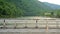 Traditional bridge, footpath, mountain, bridge, rapid river in J