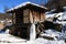 Traditional bulgarian house during the winter , Etar, Gabrovo, Bulgaria