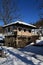 Traditional bulgarian house during the winter , Etar, Gabrovo, Bulgaria