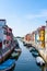 Traditional Burano colored houses, Venice