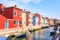 Traditional Burano colored houses, Venice