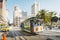 Traditional Cable Car at Union Square in San Francisco, California, USA