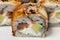 Traditional canada sushi roll.