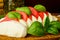 Traditional caprese salad