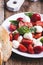 Traditional caprese salad