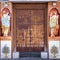 Traditional ceramic Azulejos decorating a door in Triana, Seville