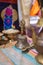 Traditional ceremonial bell and vajra in Buddhist temple in Nepal