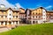 Traditional chalet houses and hotels in Rosa Khutor resort