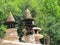 Traditional chimneys in Basque country