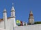 Traditional chimneys on a housetop in Portugal