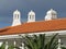 Traditional chimneys in the South of Tenerife. Spain.