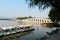 Traditional Chinese Boats at Summer Palace in Beijing.