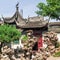 Traditional chinese building and rocks at Yu Gardens, Shanghai, China