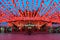 Traditional Chinese lanterns display in Thean Hou Temple illuminated for Chinese new year festival, Kuala Lumpur, Malaysia.