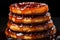 Traditional chinese new year nian gao rice cakes stack representing cultural significance