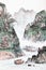 Traditional Chinese painting , landscape