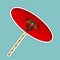 Traditional Chinese red umbrella