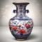 Traditional Chinese vase - ai generated image
