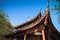 Traditional Chinese wooden gazebo roof
