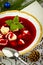 Traditional Christmas borscht