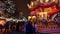 Traditional Christmas Fair Crowded in Brussels