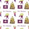 A traditional Christmas repeating seamless pattern for design