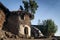 Traditional circular ethiopian tukul village houses in lalibela ethiopia