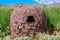 Traditional clay oven in the village. Bolivia