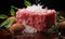 Traditional coconut Soap Bars on a Rustic Wooden Board