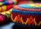 Traditional Colombian basket crafts. Handmade. AI generated