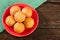 Traditional Colombian bunuelo - Deep Fried Cheese Bread