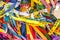 Traditional colored ribbons called Bonfim in Bahia, Brazil