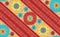 Traditional colorful bandanna pattern background