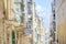 Traditional colourful balconies, Valletta, Malta